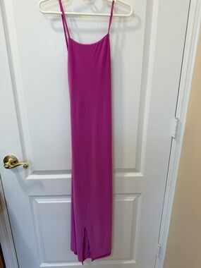Chelsea28 Fuchsia Backless Slip Dress